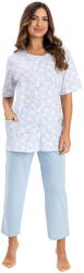 Regina Pijama de damă cu nasturi REGINA 738 albastru: 3XL (33139 3XL)