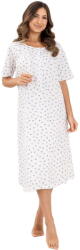 Regina Cămașă de noapte cu nasturi REGINA 019 albastru: 4XL (33164 4XL)