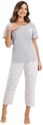 Regina Pijama dama REGINA 729 melange deschis: 3XL (33158 3XL)
