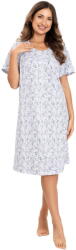 Regina Cămașă de noapte cu nasturi REGINA 018 albastru: XXL (33163 XXL)