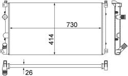 MAHLE Chladič motora MAHLE CR 1683 000S (CR 1683 000S)