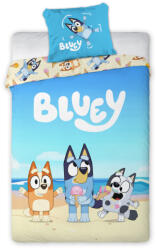 Bluey Beach Day gyerek, ovis ágyneműhuzat 100×135cm, 40×60 cm