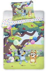 Bluey Garden Party gyerek, ovis ágyneműhuzat 100×135cm, 40×60 cm