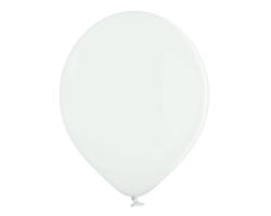 Belbal Belbal, fehér, pasztel lufi, 30 cm, 50 db/cs