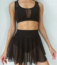  Fekete hálós táncszoknya M-es