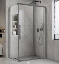 Wellis Clara tolóajtós zuhanykabin füst üveggel 120x90 cm Gun Grey WC00573 - zuhanykabin-shop