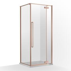 Wellis Mika zuhanykabin füst üveggel 90x90 cm Rose Gold WC00569 - zuhanykabin-shop