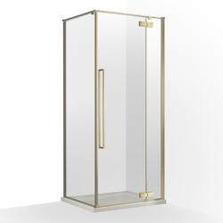 Wellis Mika zuhanykabin füst üveggel 90x90 cm Gold WC00568 - maredesign