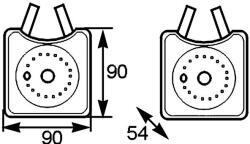 MAHLE Chladič motorového oleja MAHLE CLC 163 000S (CLC 163 000S)