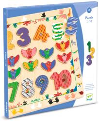 DJECO Oktató kirakó számokkal és állatokkal (DJ01809)