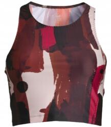 Casall Paint Printed Crop Top, Piros Mintás Rövid Top, méret 36-os méret (21251-245)