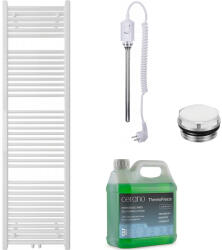 Cerano - Lincoln fürdőszobai elektromos radiátor szett - 600W - matt fehér - 1800x500 mm