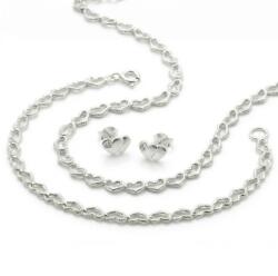 Ezüst Szívecskés ezüst ékszerszett