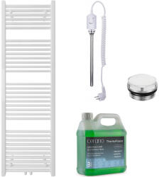 Cerano - Lincoln fürdőszobai elektromos radiátor szett - 300W - matt fehér - 1600x500 mm