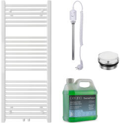 Cerano - Lincoln fürdőszobai elektromos radiátor szett - 300W - matt fehér - 1200x500 mm