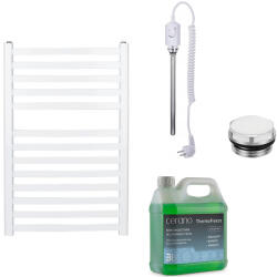 Cerano - Paolo fürdőszobai elektromos radiátor szett - 600W - matt fehér - 850x550 mm