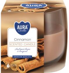 AURA Illatos gyertya üvegben |Fahéj|~24h (sn71/65)