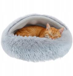 Purlov S kutyafekhely macskáknak Puha bolyhos 44x38 cm fedéllel (Legowisko dla psa/kota - pluszowe Purlov)