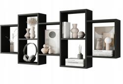 Bratex Etna álló akasztós polc 160x18cm Fekete Grafit szín (TRPZ001)