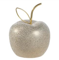  Porcelán alma arany levéldísszel - elegancia egyetlen gyümölcsben - 15, 5 cm