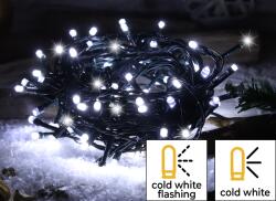 TRACON Ghirlandă lum. de Crăciun, LED, scânteietoare, interior/ext. 230VAC, 5+20M, 200LED, 6W, 12000-13000K, IP44 (CHRSTOSC200CW)