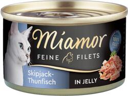 Miamor Filets - Aszpikban, konzerv, 100g - Csíkoshasú tonhal