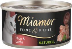 Miamor Filets Naturelle konzerv 80g - Tonhal + lazac