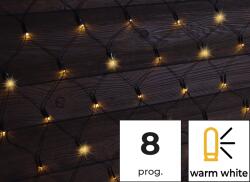 TRACON Plasă luminoasă de Crăciun, de interior/exterior 230VAC, 5+1x1, 5M, 120LED, 3, 6W, 2600-2700K, IP44 (CHRNOP120WW)