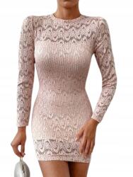 Shein Ruha Mini Hosszú Ujjú Rózsaszín M_C