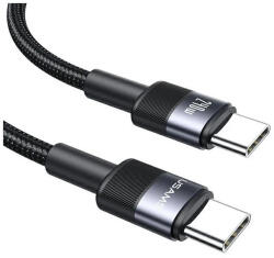 USAMS 240W USB-C/USB-C plecionált kábel 1, 2 m - SY Series tarnish SJ727USB01 (SJ727USB01)