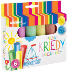 Junior Aszfaltkréta színes 6 darabos - CH-6