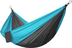 AGA Utazó függőágy 270x140 cm Fekete-kék (MR4206-3)