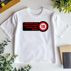 Partikellékek Tizennyolc éven aluliak és felüliek számára nem ajánlott vicces póló