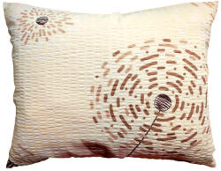  Krepp kispárna huzat / Krém - Barna Új Pitypang mintás-40x50cm