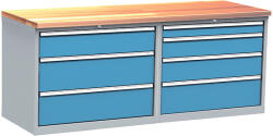  DPS_212 ipari munkapad fiókos szekrényekkel (2000 mm, 7 fiók)