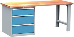  DPS_210 ipari munkapad fiókos szekrénnyel (2000 mm, 3 fiók)