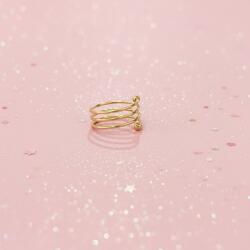Pink Dream Beauty Oréya - arany /ezüst színű spirál mintás gyűrű Szín: Arany
