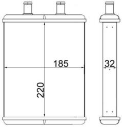 MAHLE Výmenník tepla vnútorného kúrenia MAHLE AH 2 000S (AH 2 000S)