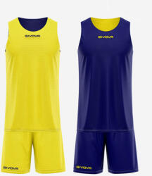 Givova KIT REVERSE kosárlabda szett sárga-kék XL