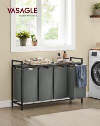 Vasagle Szennyeskosár, Vasagle, szürke, 115.6x33x72.5 cm (BLH401G01)