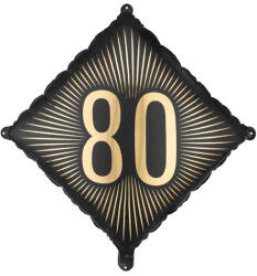 Partydeco Szám, Számos lufi 18" 45cm - 80-as lufi (LUFI623903)