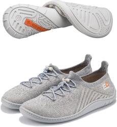 BRUBECK BAREFOOT Női merinó gyapjú mezítlábas cipő - Világosszürke - brubecksport