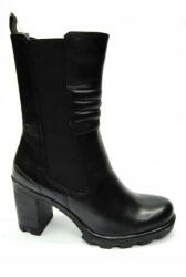 Marco Tozzi 25446 fekete bebújós bakancs 3/4-es Bőr 38 (2-25446-27)