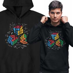 Rule Out Férfi kapucnis pulóver Rubik kocka logikai nyomtatás retro puzzle (HOOD_RUBIK14) - allegro - 9 060 Ft