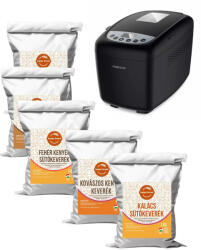 Kenyérsütés öröme kezdő csomag 10 választható keverékkel amiből 1kg szénhidrátcsökkentett keverék - Orion OBMD 2506 kenyérsütőgéppel