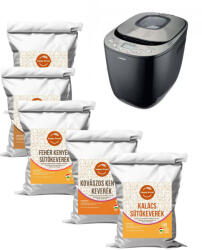  Kenyérsütés öröme kis kezdő csomag 5 választható keverékkel (szénhidrátcsökkentett kivételével! ) - Orion OBMD 2006 kenyérsütőgéppel