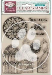  Acrylic stamp cm 14x18 - Master of Magic gothic elements