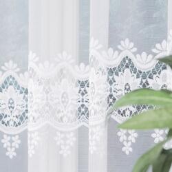  Fehér jacquard függöny 120x350cm ív készen áll a hálószobába (Ria350)