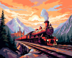 Alkotásutca Expressz - Számfestő készlet kereten 40x50