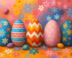 Alkotásutca Tojás absztrakció - Számfestő készlet kereten 40x50